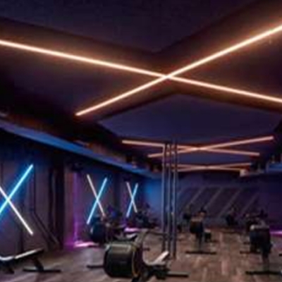 Cross Linear Light Led Pendant
